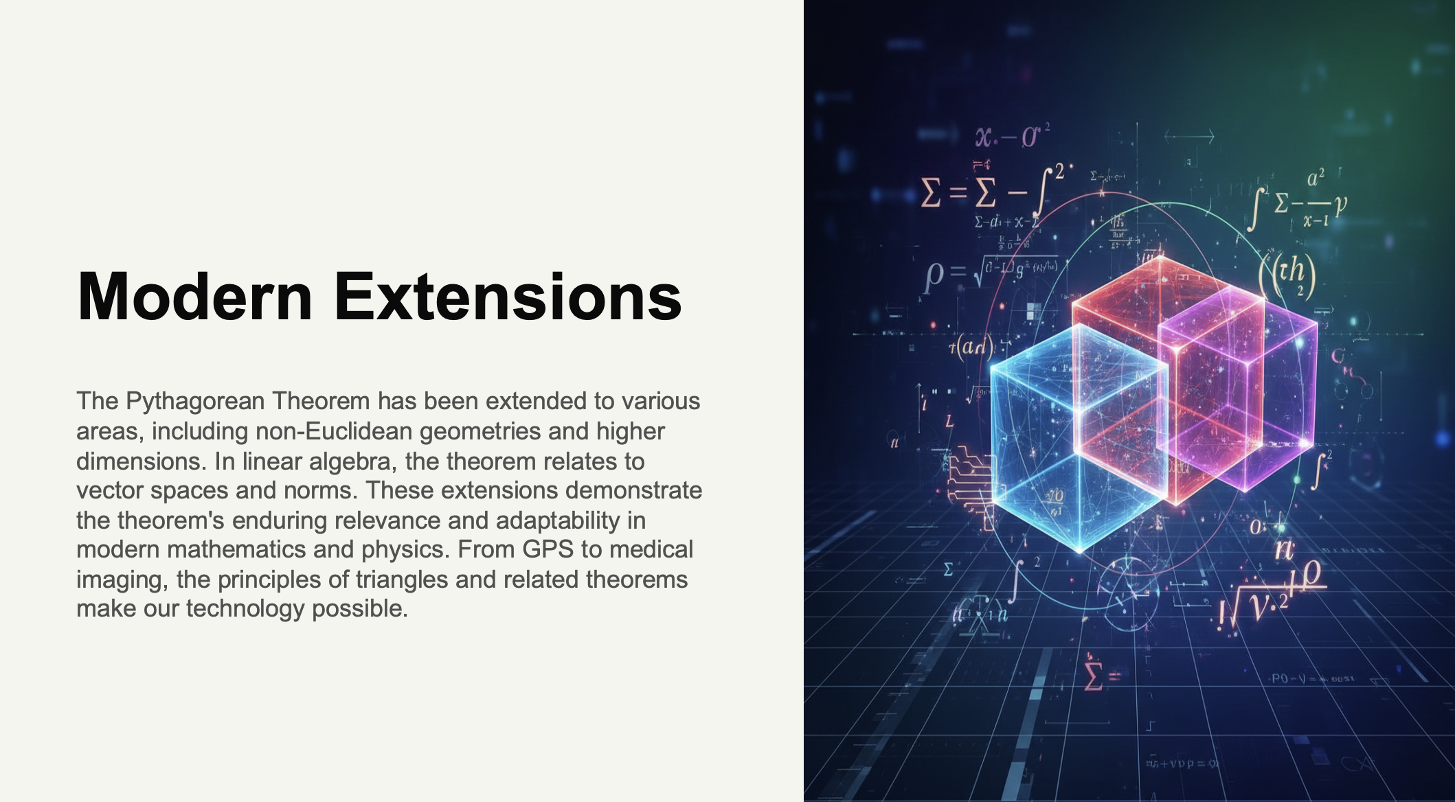 The Pythagorean Theorem